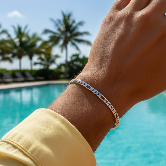 Silver Figaro Bracelet