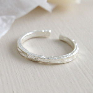 Gold and Silver Textured Rings