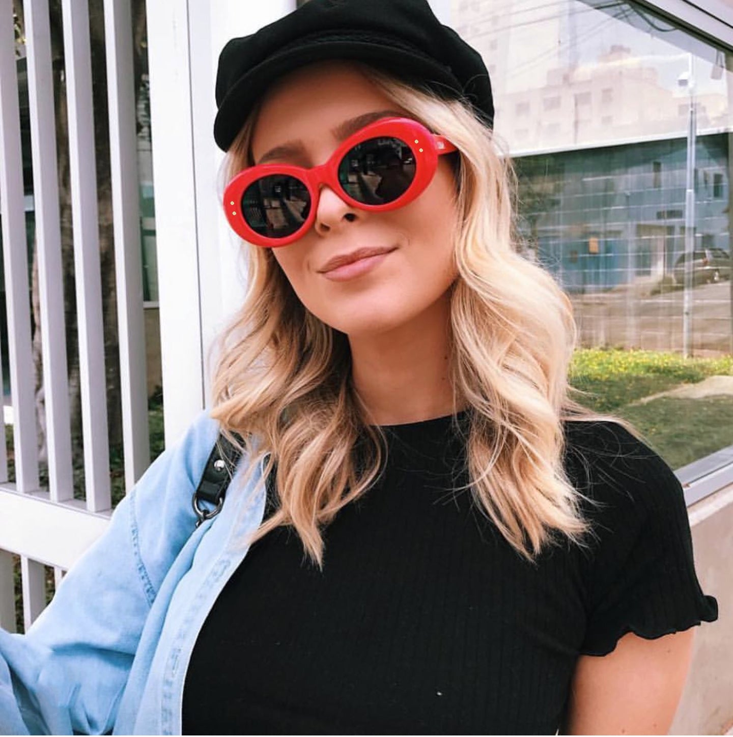 Vintage Oval Sunglasses (Oval Style)